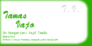 tamas vajo business card